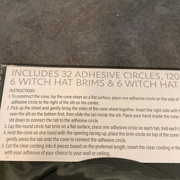 2022 Target BP Paper Witches Hats - Picture 4 of 4